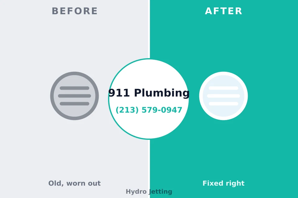 Before and after: plumbing repair Fanwood, NJ